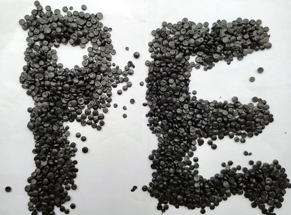 金华黑色hdpe拉管再生颗粒