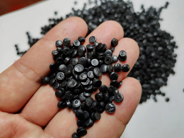 金华黑色HDPE再生管道颗粒料